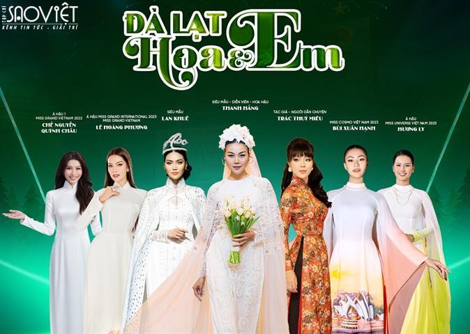 Thanh Hằng và Lan Khuê hội ngộ cùng các “bóng hồng”, giữ vai trò Đại sứ tại Lễ hội Áo Dài Thành phố Đà Lạt