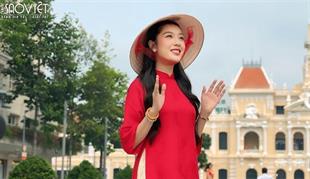 Á hậu Quốc tế Thuý Vân ra mắt MV “Tiến lên Việt Nam