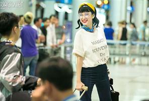 Angela Phương Trinh khoe vẻ duyên dáng ở sân bay