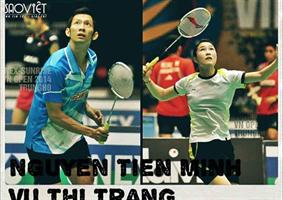 Cặp đôi Tiến Minh cùng thăng tiến trên bảng xếp hạng cầu lông thế giới