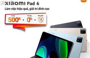 “Cỗ máy đa nhiệm” Xiaomi Pad 6 chính thức ra mắt,  hỗ trợ người dùng làm việc hiệu quả, giải trí đỉnh cao