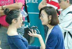 Lý Nhã Kỳ đích thân đưa Xa Thi Mạn ra sân bay