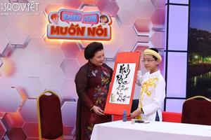 “Thần đồng thư pháp” Thiên Phú: “Con viết thư pháp, mẹ học vẽ và luôn đồng hành cùng con”