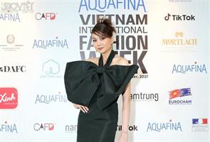 Thanh Hằng, Anh Dũng cùng dàn sao hội ngộ trên thảm đỏ họp báo Tuần lễ thời trang