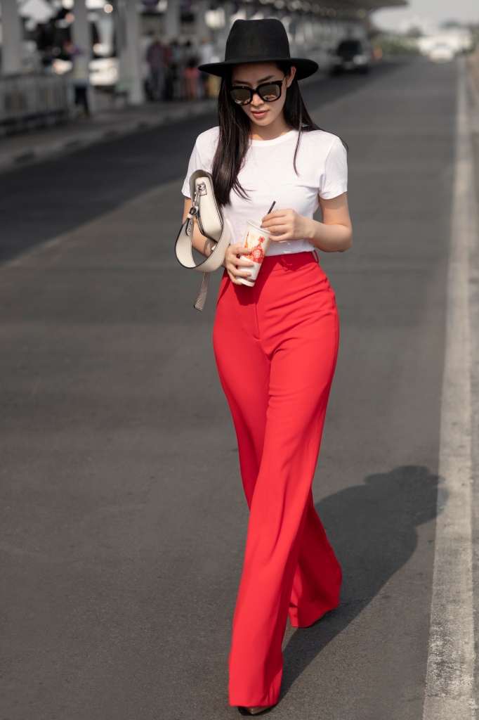 dien style san bay mai thanh ha dep khong kem gi sao han