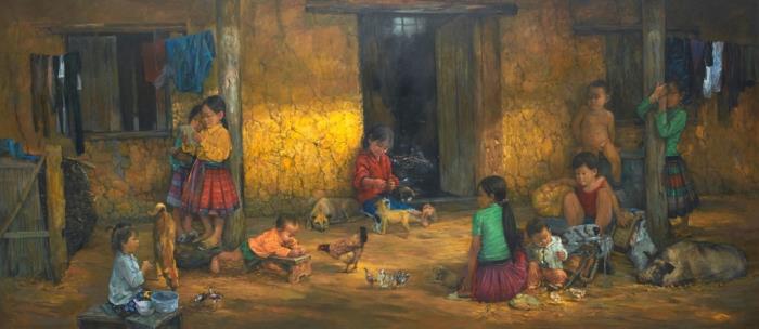 Du hành trở về tuổi thơ qua tranh triển lãm 'Tuổi thơ như thế' du hanh tro ve tuoi tho qua tranh trien lam tuoi tho nhu the