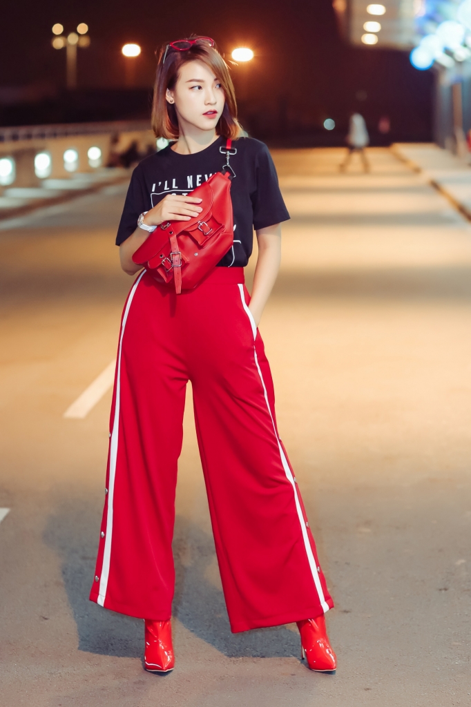 hoang oanh chat lu den han tham du seoul fashion week